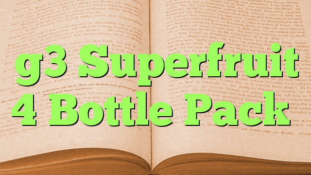 g3 Superfruit 4 Bottle Pack